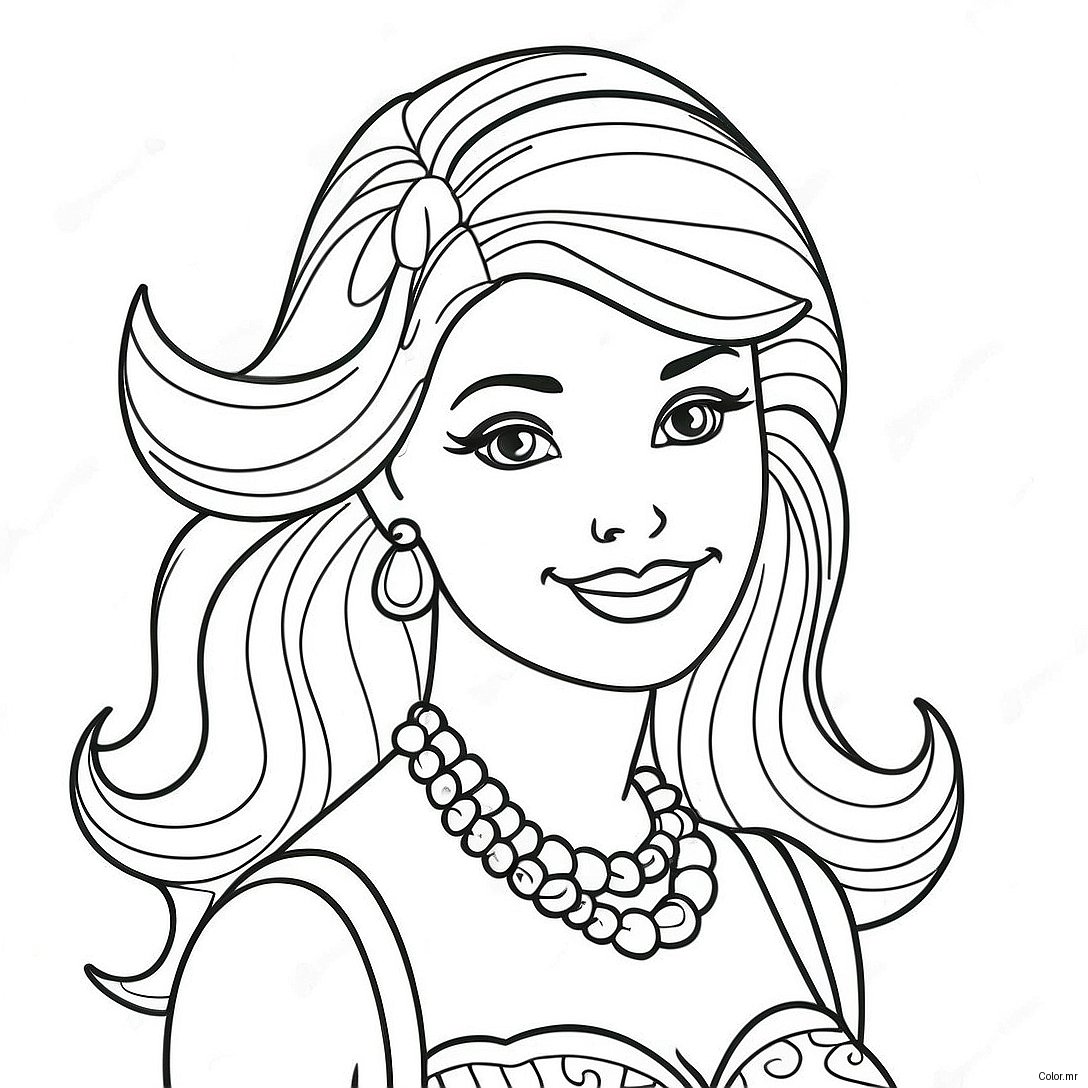 Pagina Para Colorir Da Barbie Vintage 8265 6699