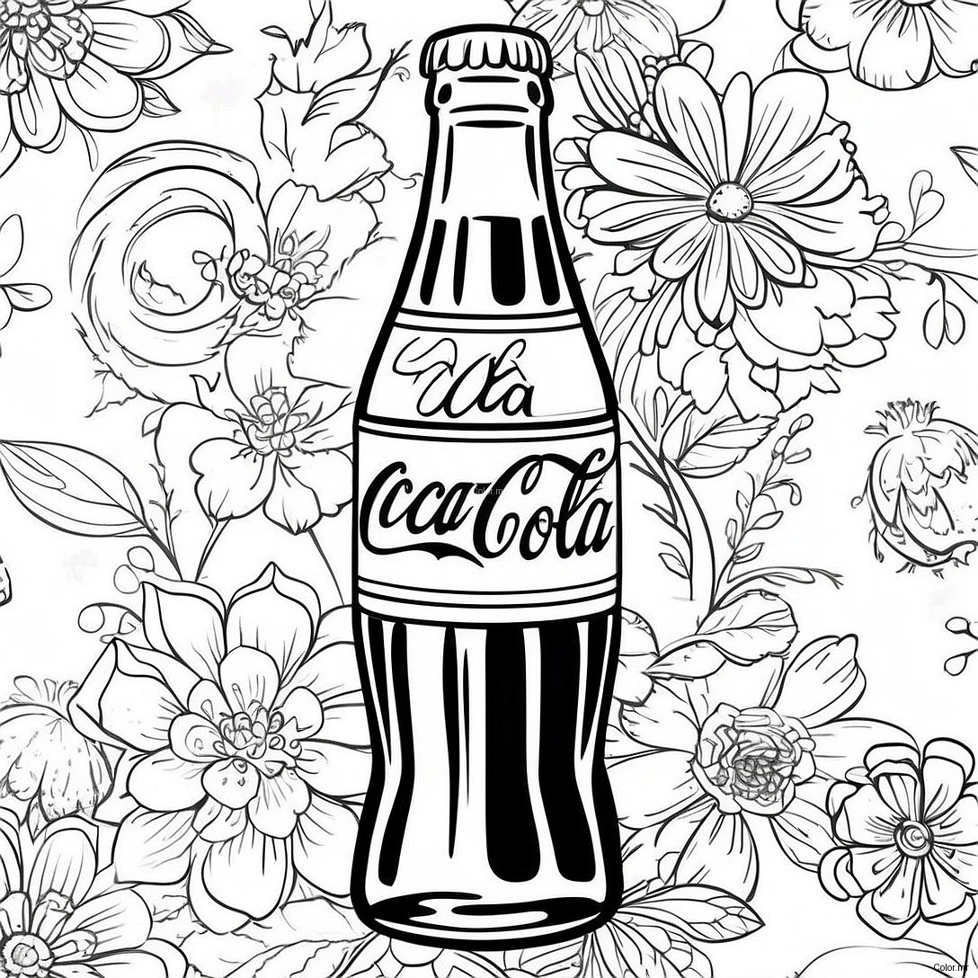Pagina Para Colorir Da Garrafa Vintage Da Coca Cola 19879 18553
