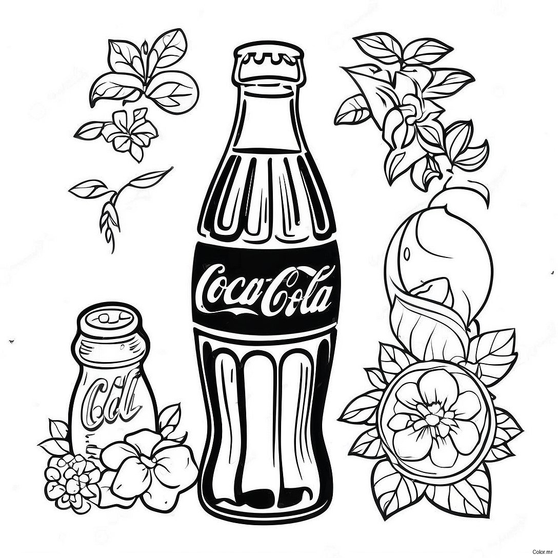 Pagina Para Colorir Da Garrafa Vintage Da Coca Cola 19879 18554