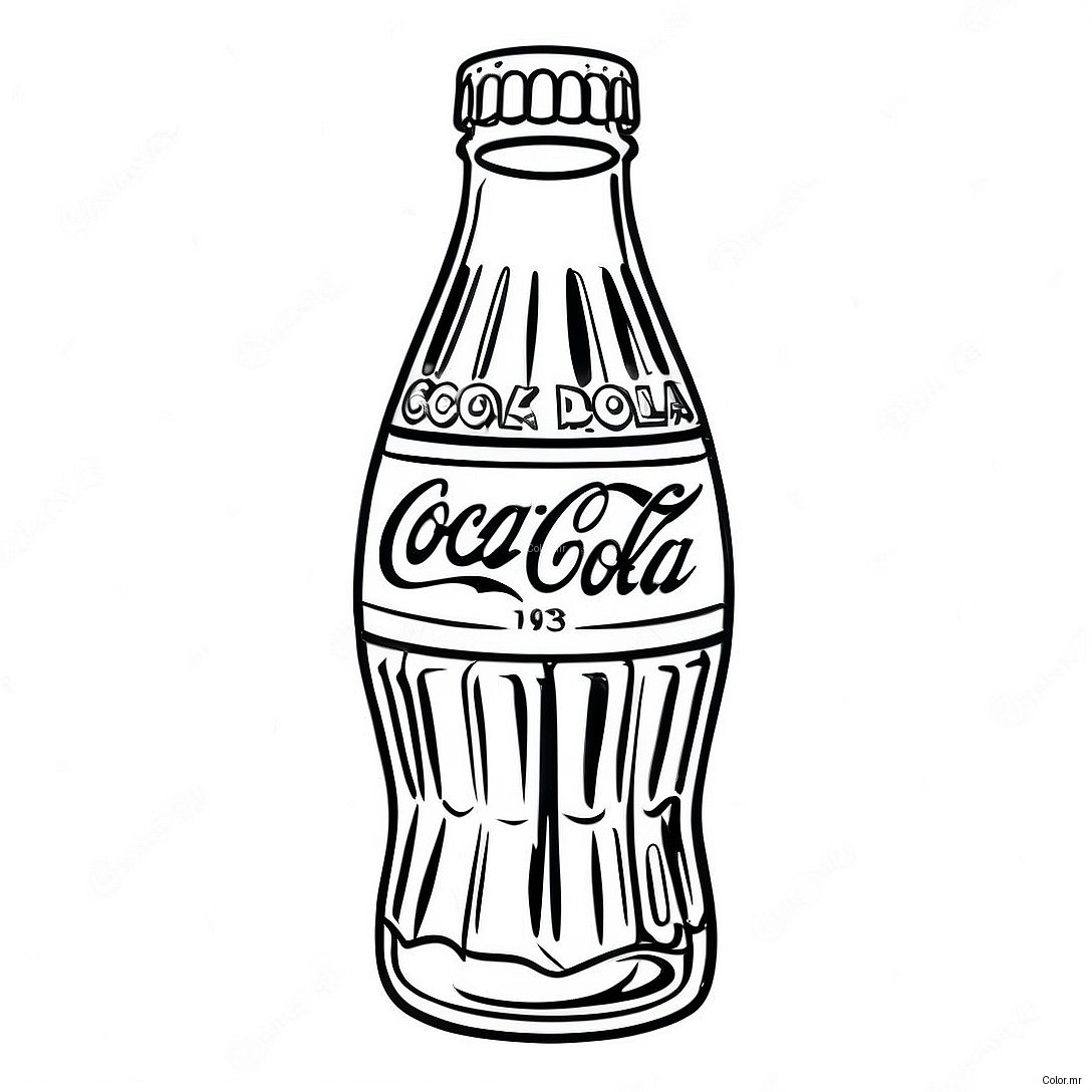 Pagina Para Colorir Da Garrafa Vintage Da Coca Cola 19879 18555