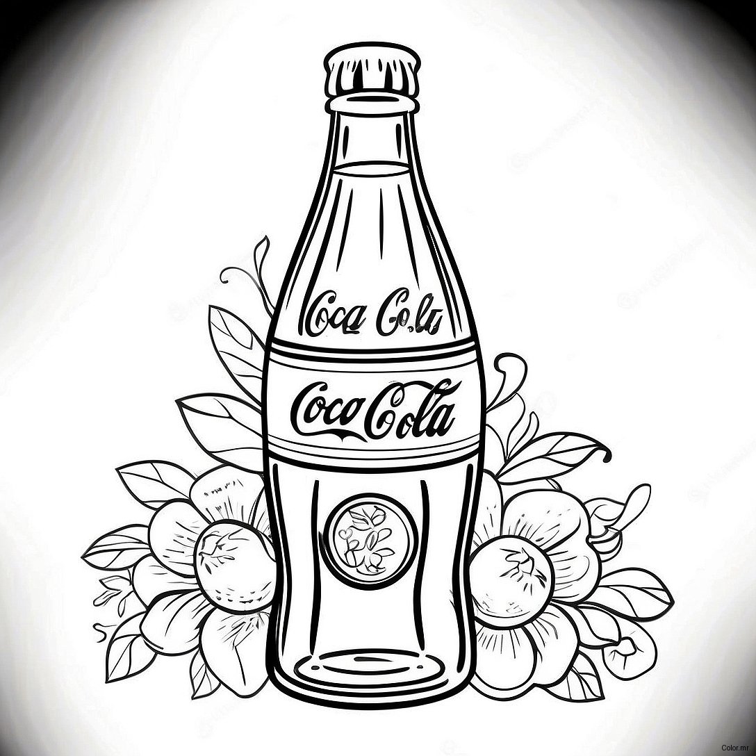 Pagina Para Colorir Da Garrafa Vintage Da Coca Cola 19879 18556