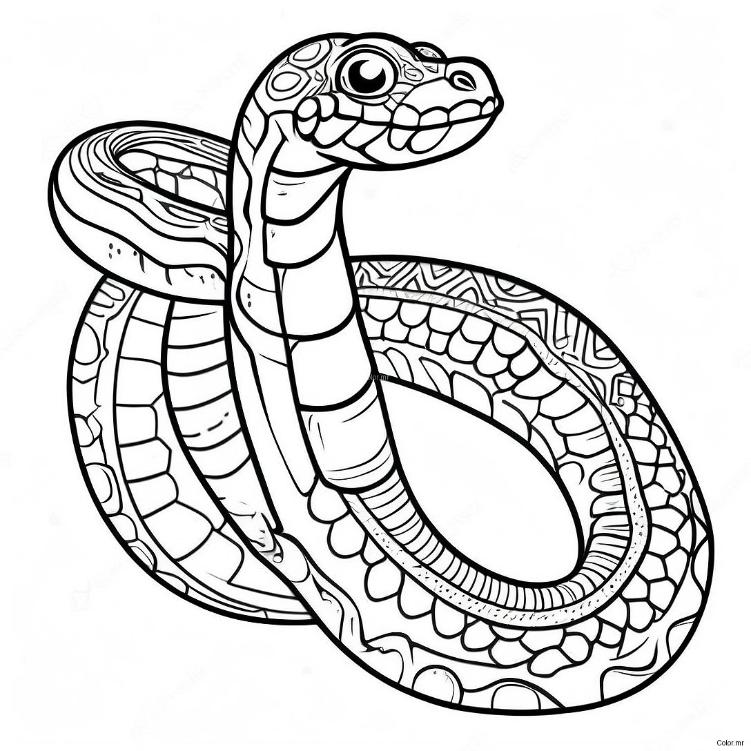 Pagina Para Colorir Da Jiboia Realista 58636 48710