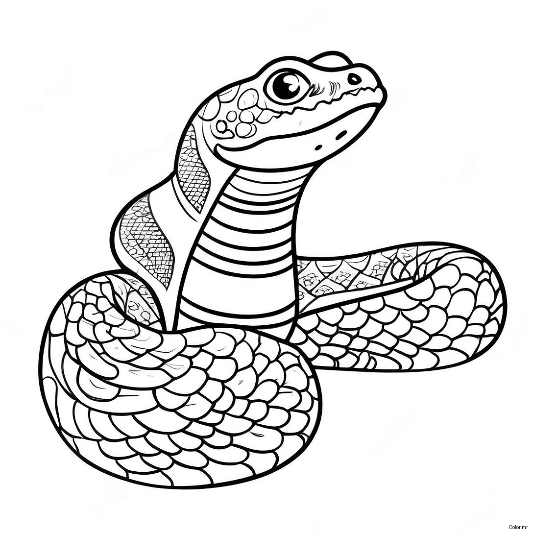 Pagina Para Colorir Da Jiboia Realista 58636 48711