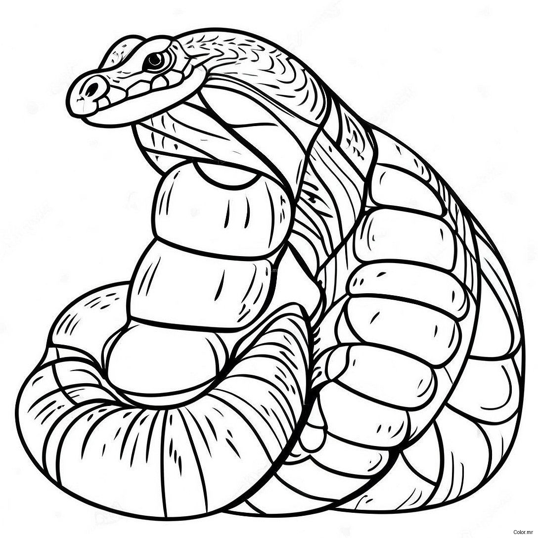 Pagina Para Colorir Da Jiboia Realista 58636 48712