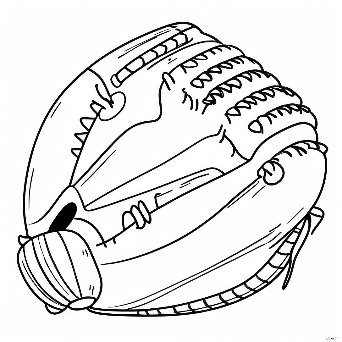Pagina Para Colorir Da Luva De Beisebol Vintage 52277 43502