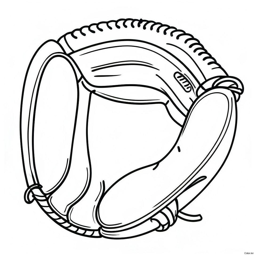 Pagina Para Colorir Da Luva De Beisebol Vintage 52277 43504