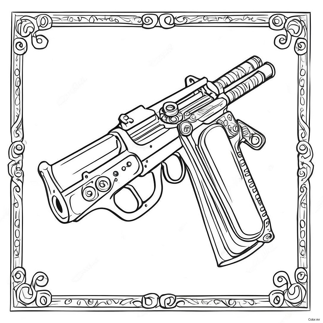 Pagina Para Colorir Da Metralhadora Vintage 45414 37719