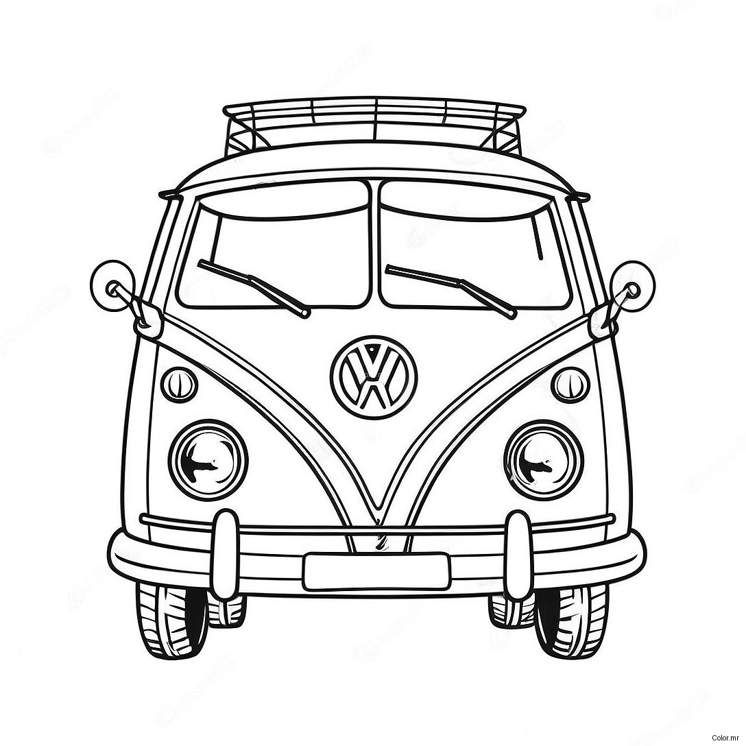 Pagina Para Colorir Da Van Volkswagen Vintage 56742 47162