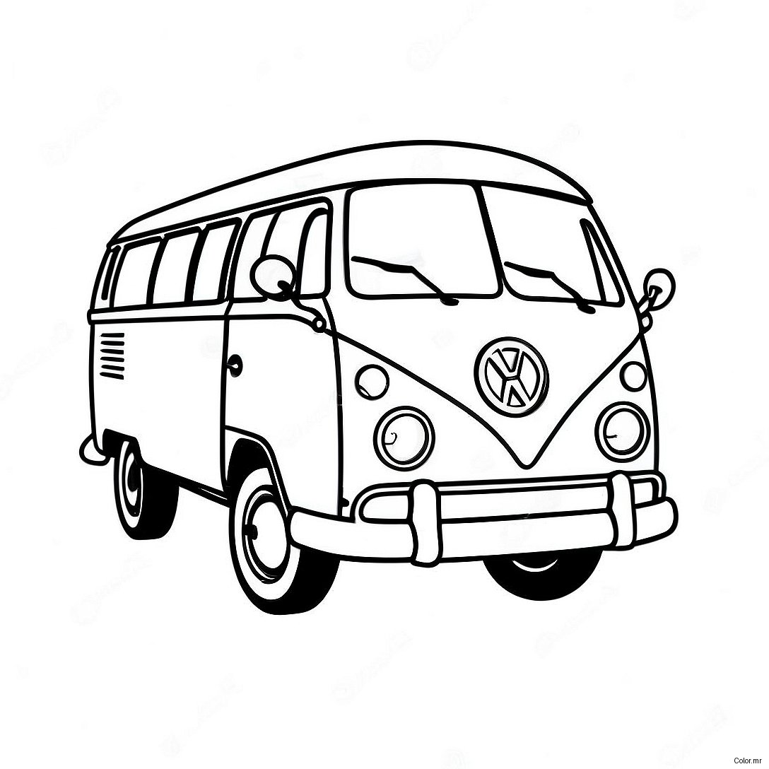 Pagina Para Colorir Da Van Volkswagen Vintage 56742 47163