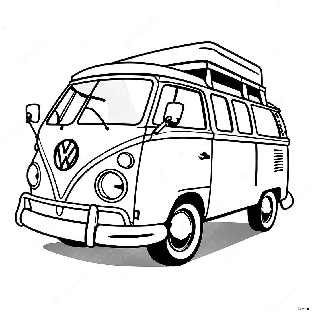 Pagina Para Colorir Da Van Volkswagen Vintage 56742 47164
