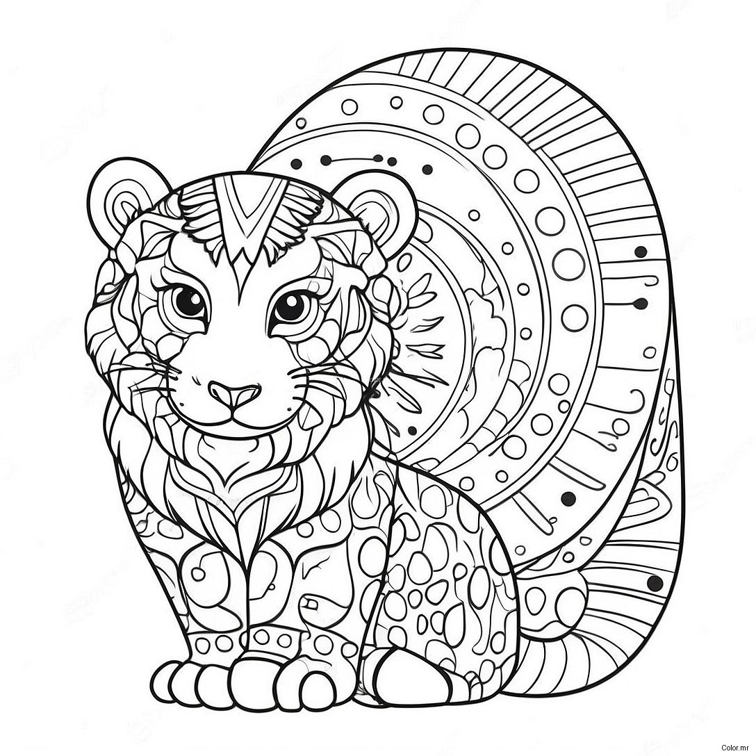 Pagina Para Colorir De Animais Com Marcadores De Ponto Coloridos 29869 26895