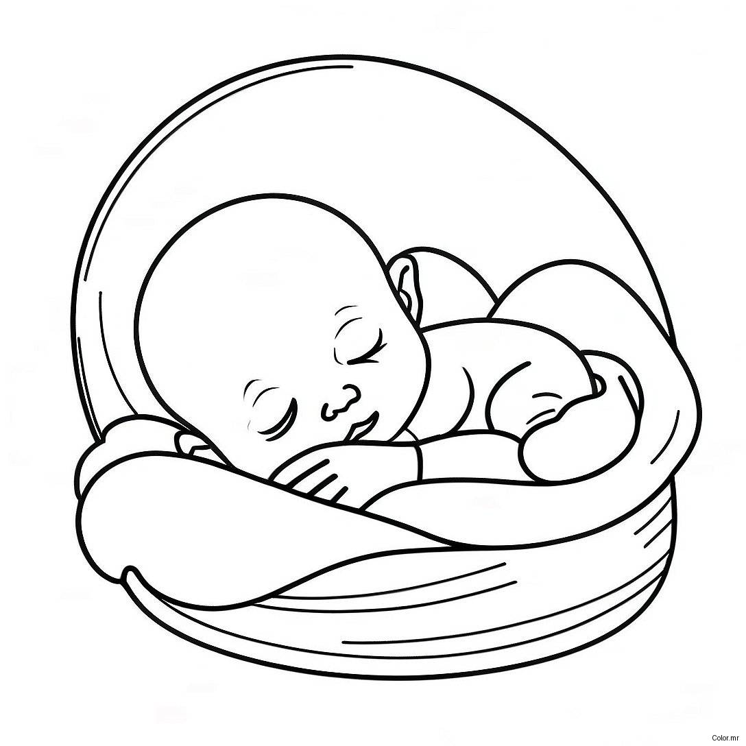 Pagina Para Colorir De Bebe Realista Recem Nascido 25155 23014