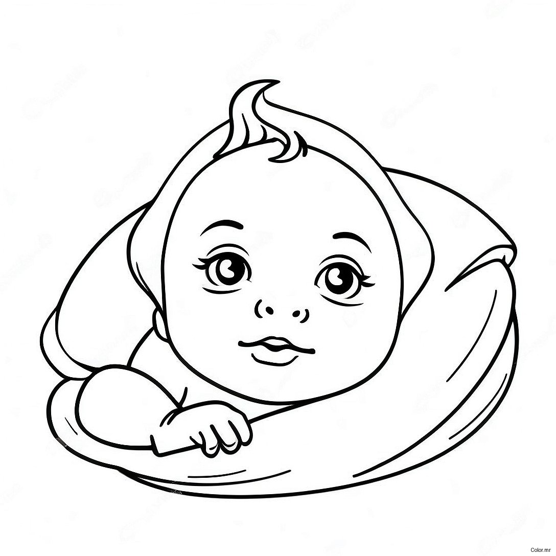 Pagina Para Colorir De Bebe Realista Recem Nascido 25155 23015