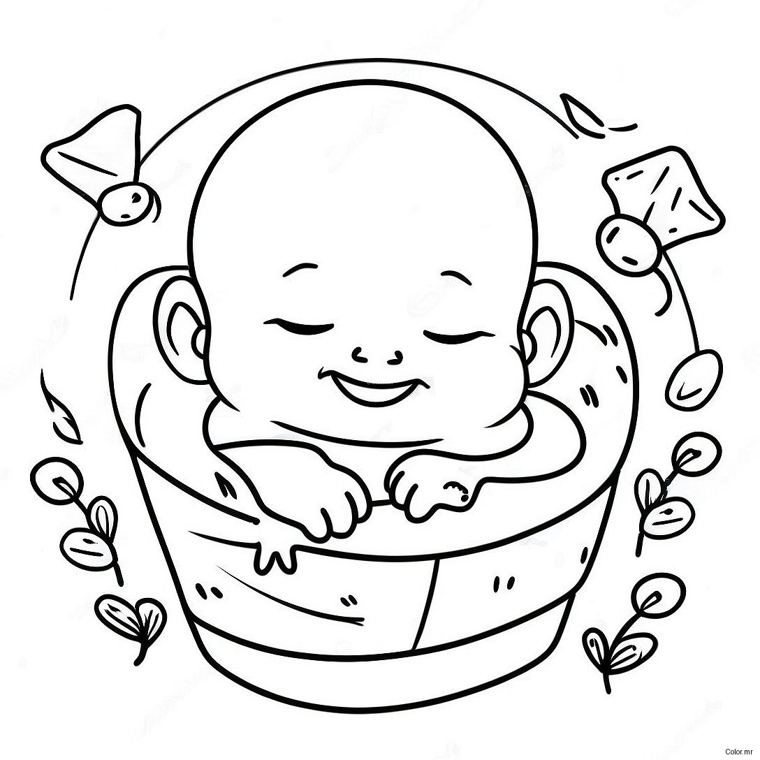Pagina Para Colorir De Bebe Realista Recem Nascido 25155 23016