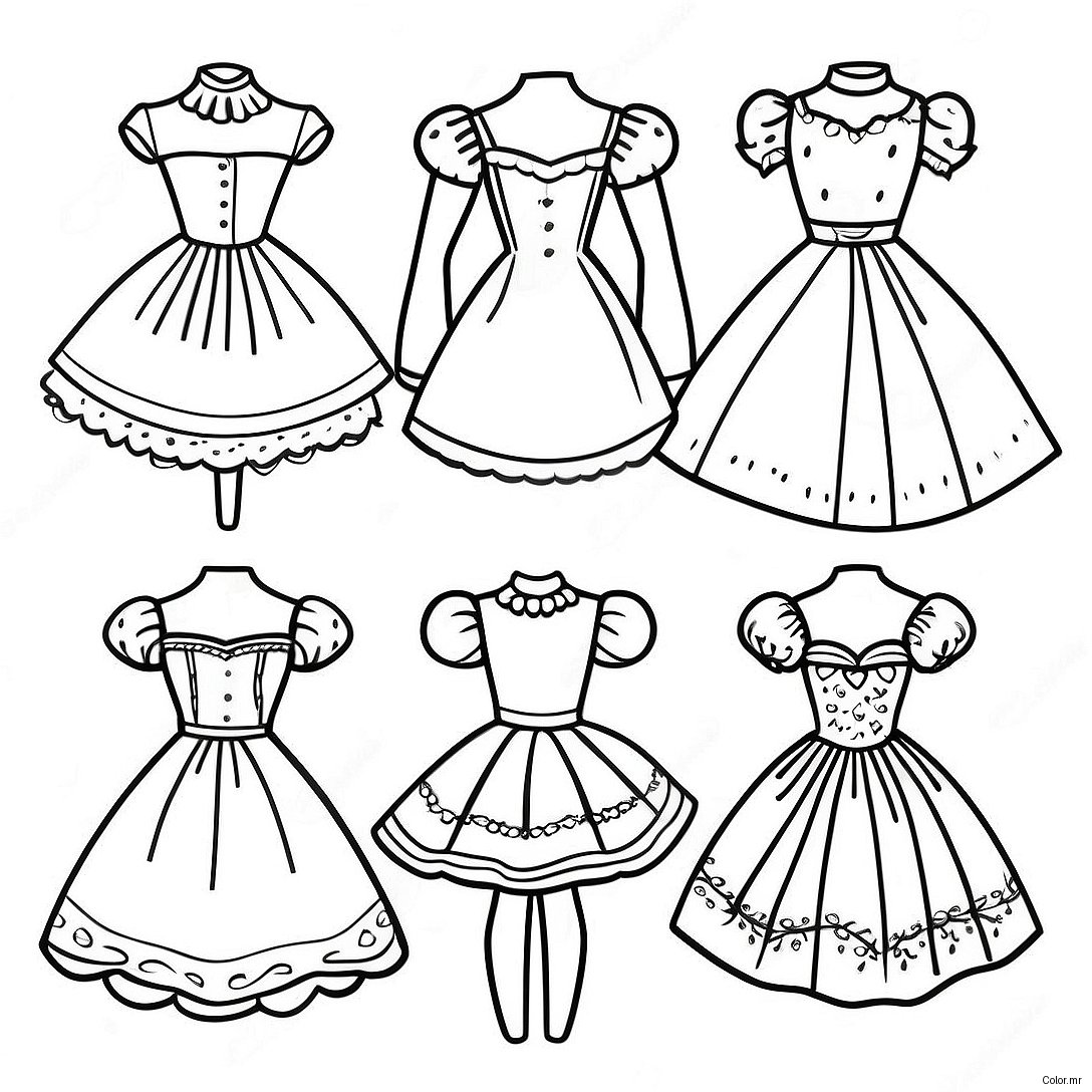 Pagina Para Colorir De Bonecas De Papel Vintage 6165 4927