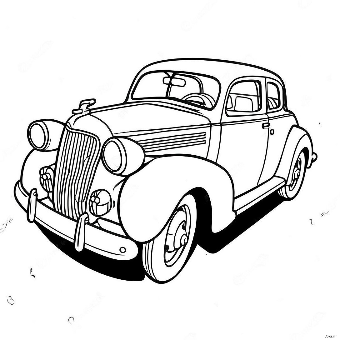 Pagina Para Colorir De Carro Classico Vintage 1362 1090