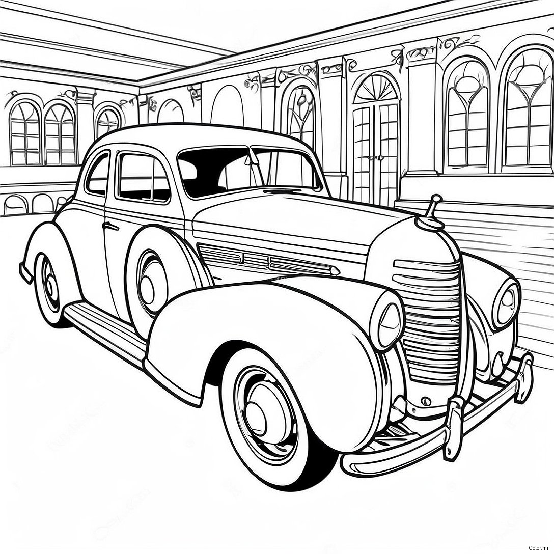 Pagina Para Colorir De Carro Classico Vintage 1362 1091