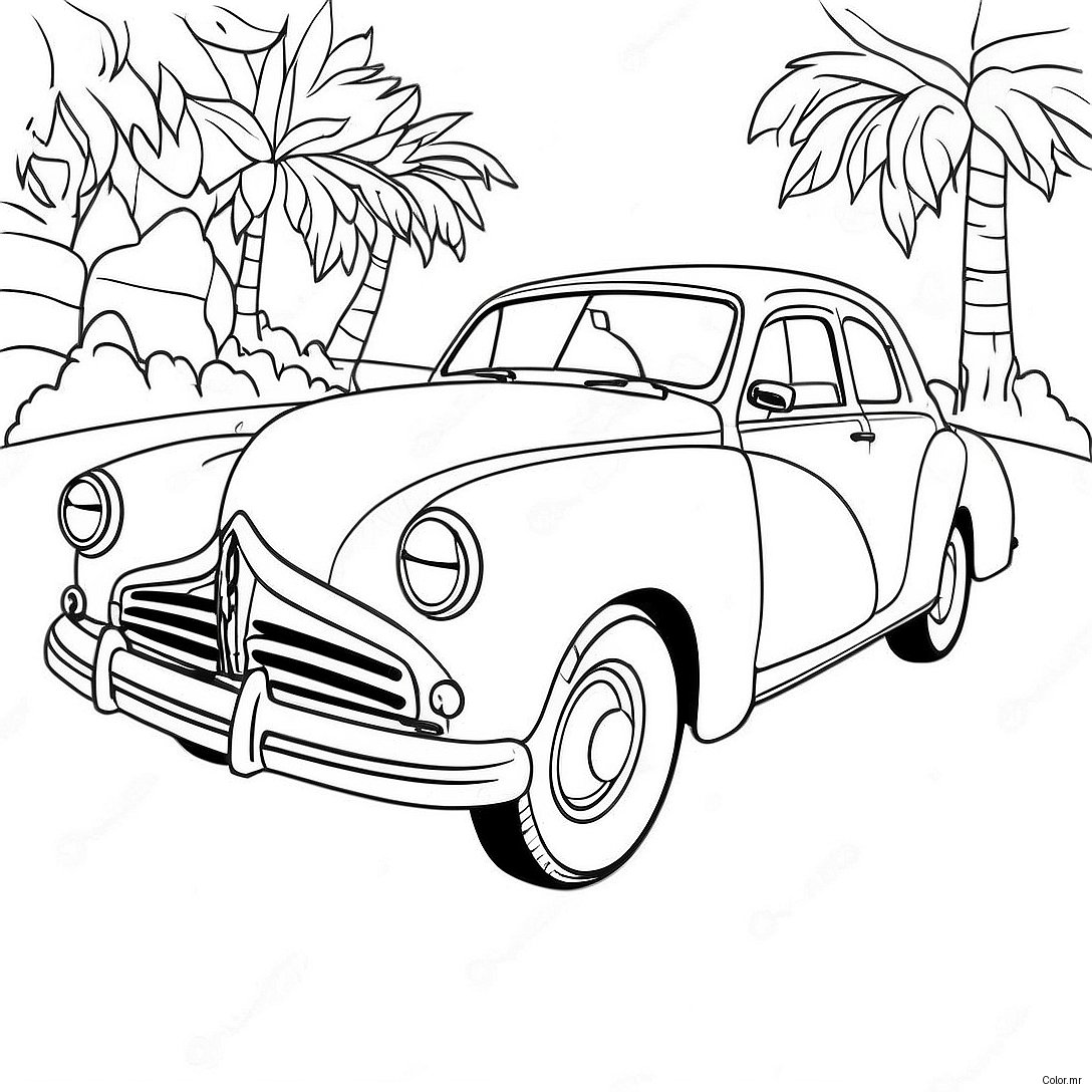 Pagina Para Colorir De Carro Classico Vintage 38717 32183