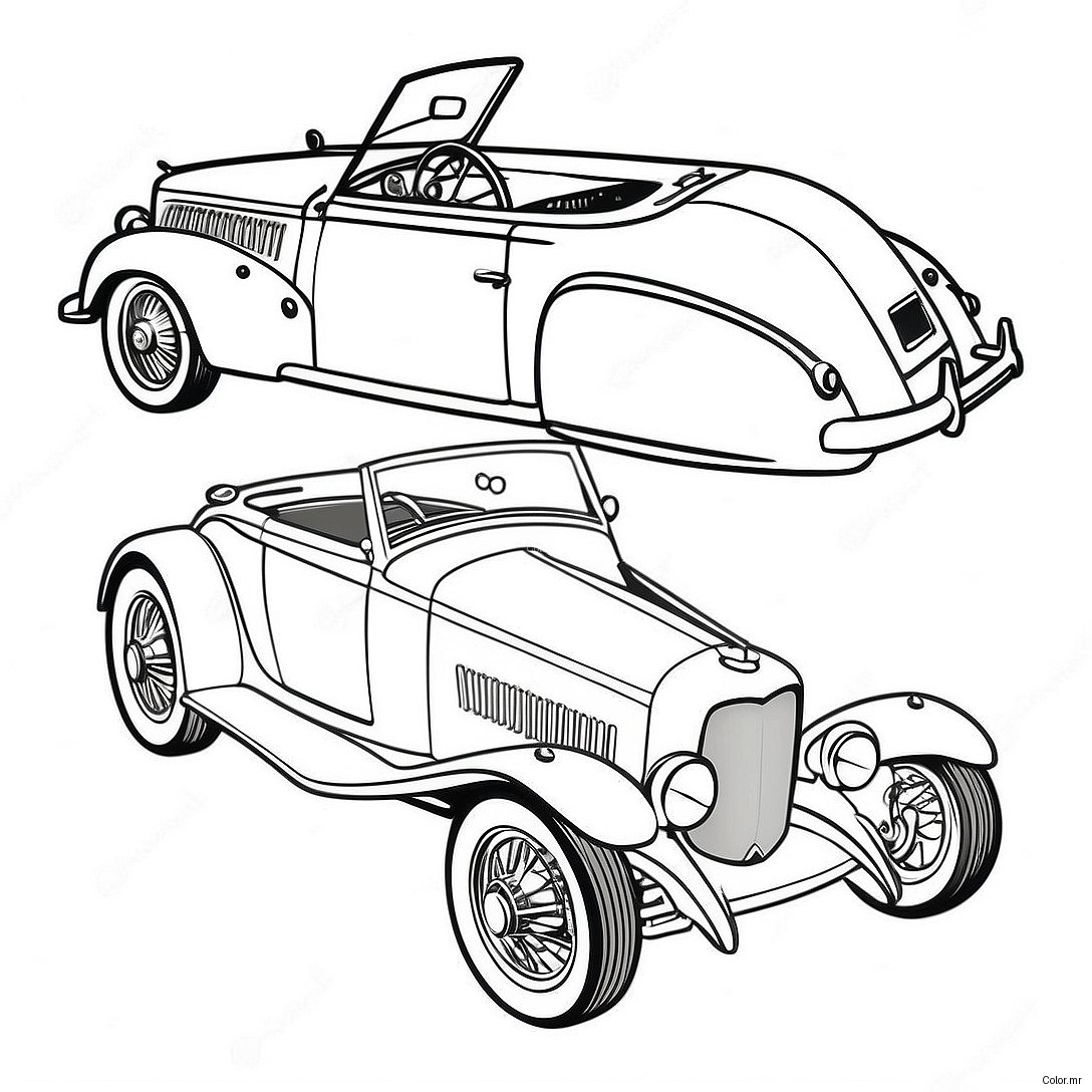Pagina Para Colorir De Carro Classico Vintage 38717 32184