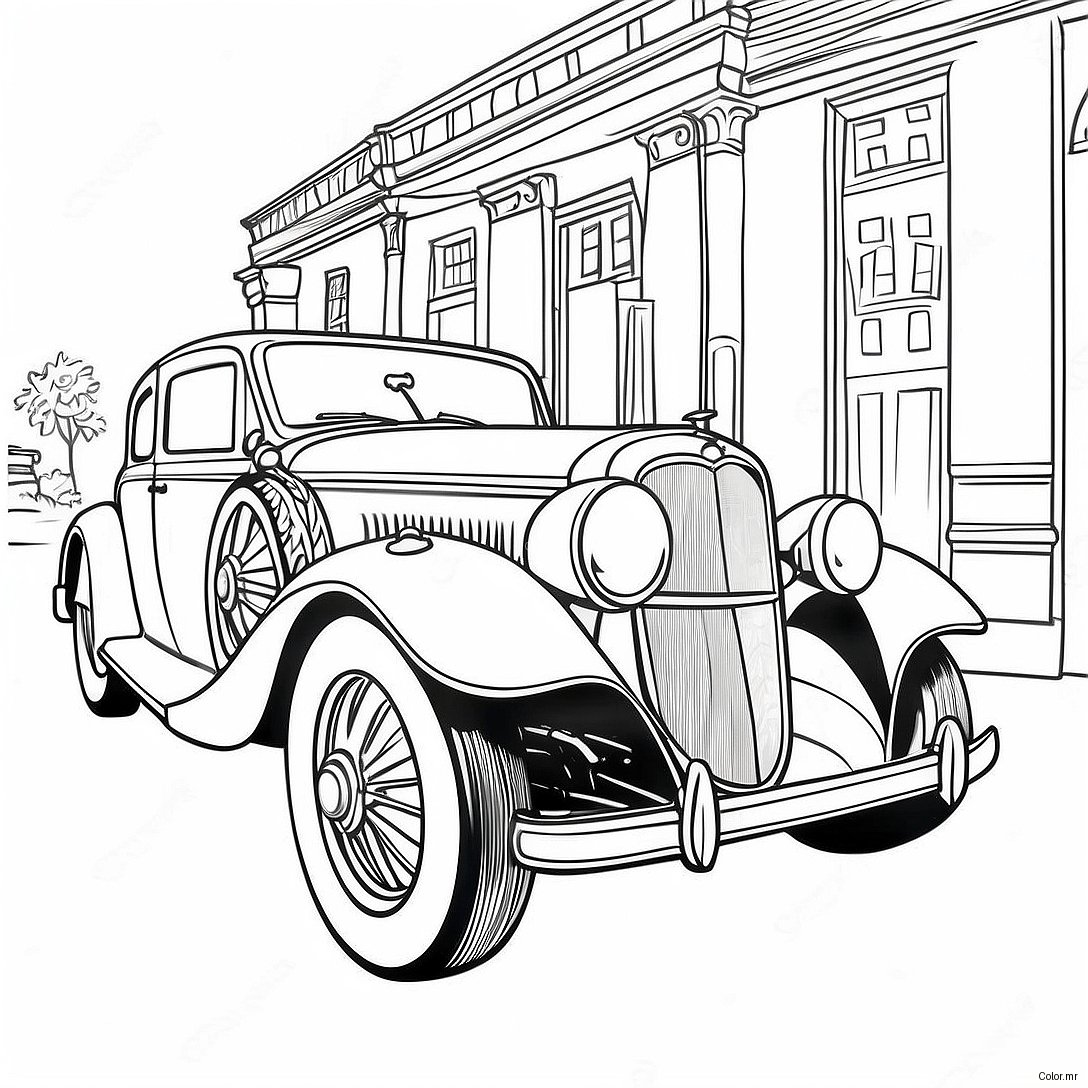 Pagina Para Colorir De Carros Classicos Vintage 66881 55222