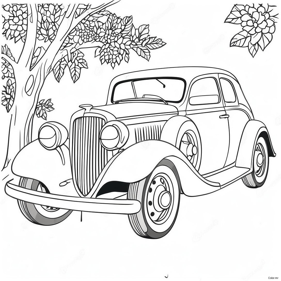 Pagina Para Colorir De Carros Classicos Vintage 66881 55223