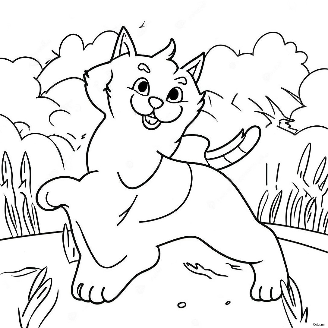 Pagina Para Colorir De Cena De Batalha De Gato Guerreiro Realista 22403 20667
