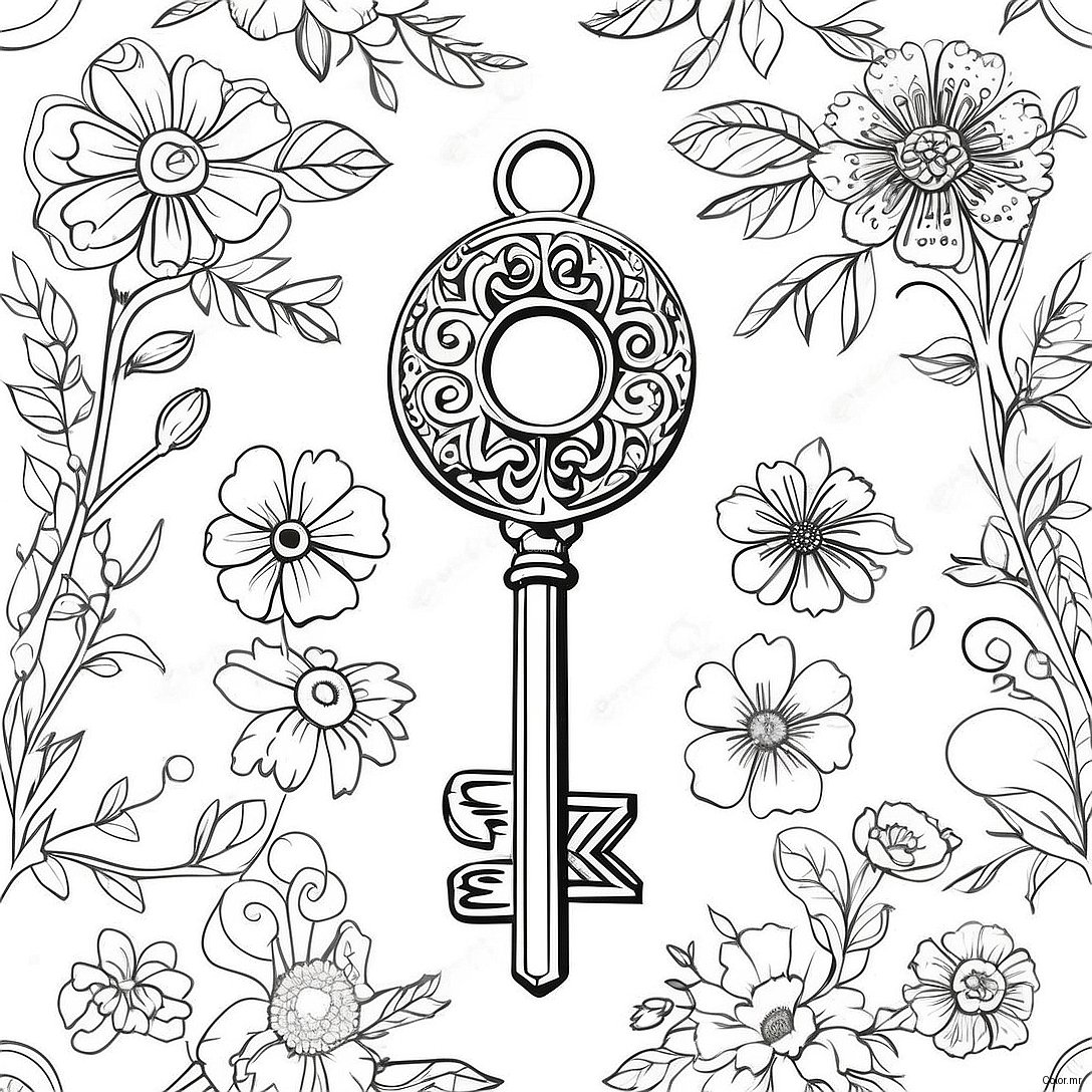 Pagina Para Colorir De Chave Vintage 59887 49707
