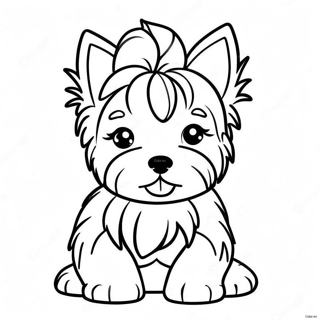 Pagina Para Colorir De Filhote De Yorkie Realista 21482 19794