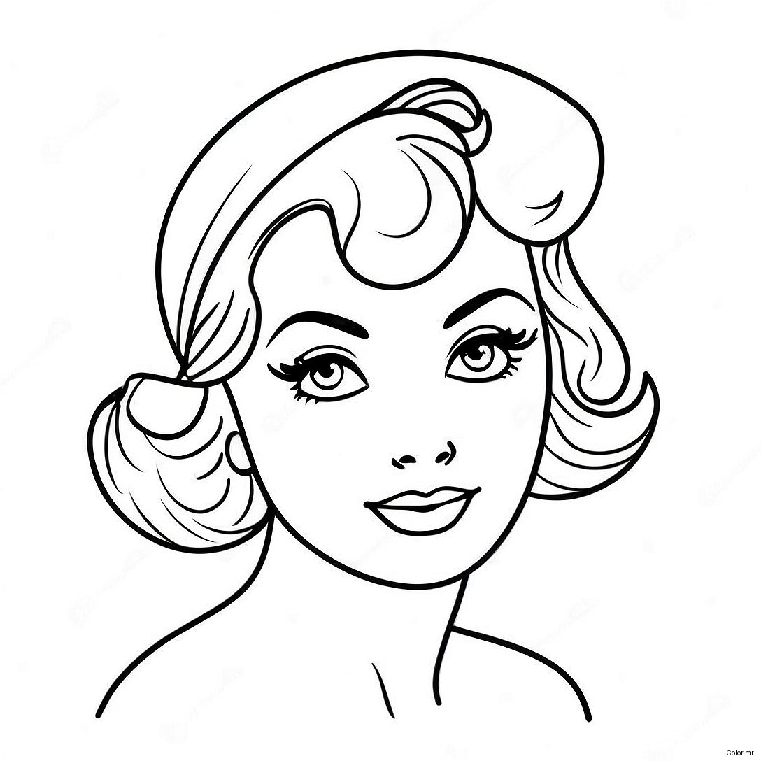 Pagina Para Colorir De Garota Pin Up Vintage 31909 16423