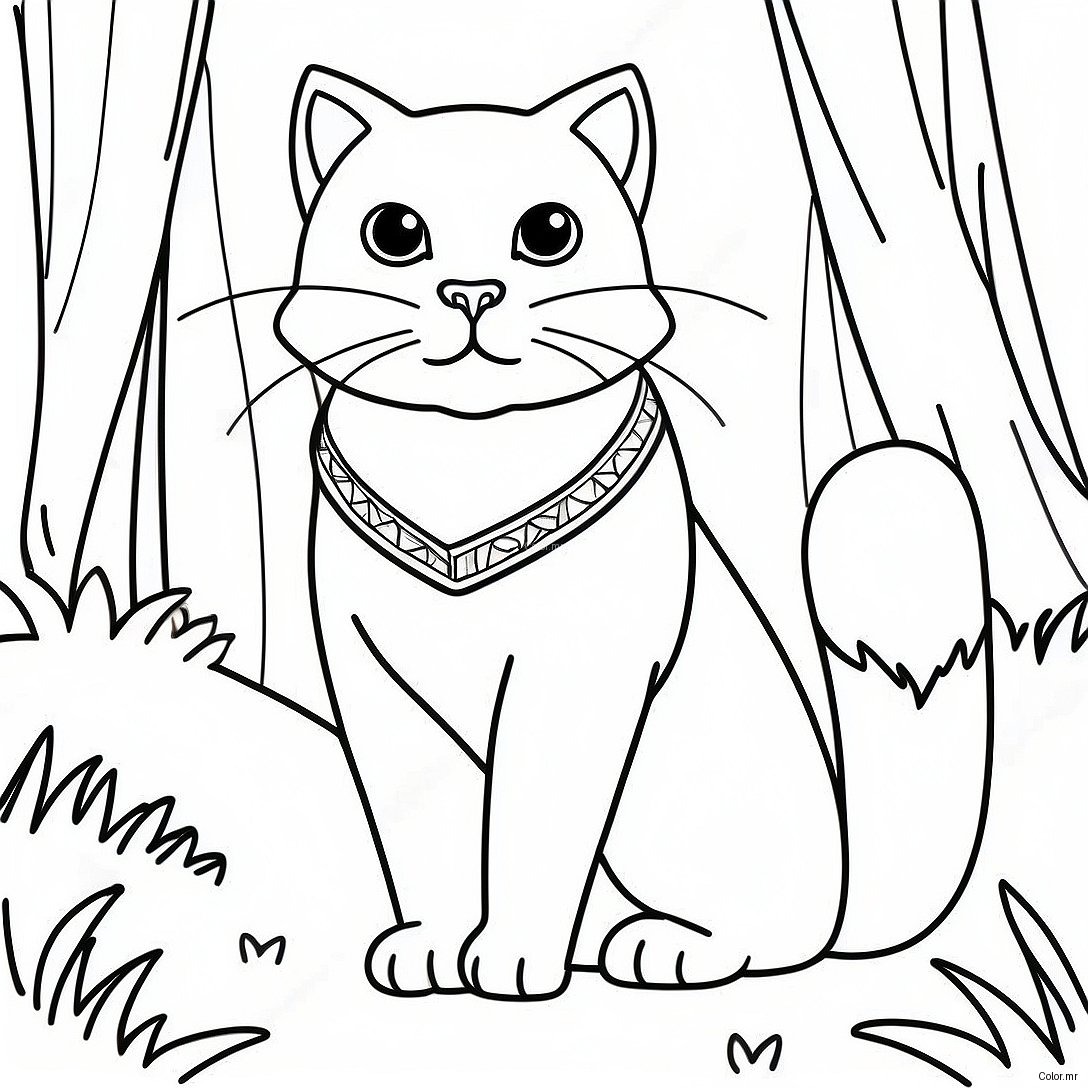 Pagina Para Colorir De Gato Guerreiro Realista Feroz Na Floresta 22404 20669
