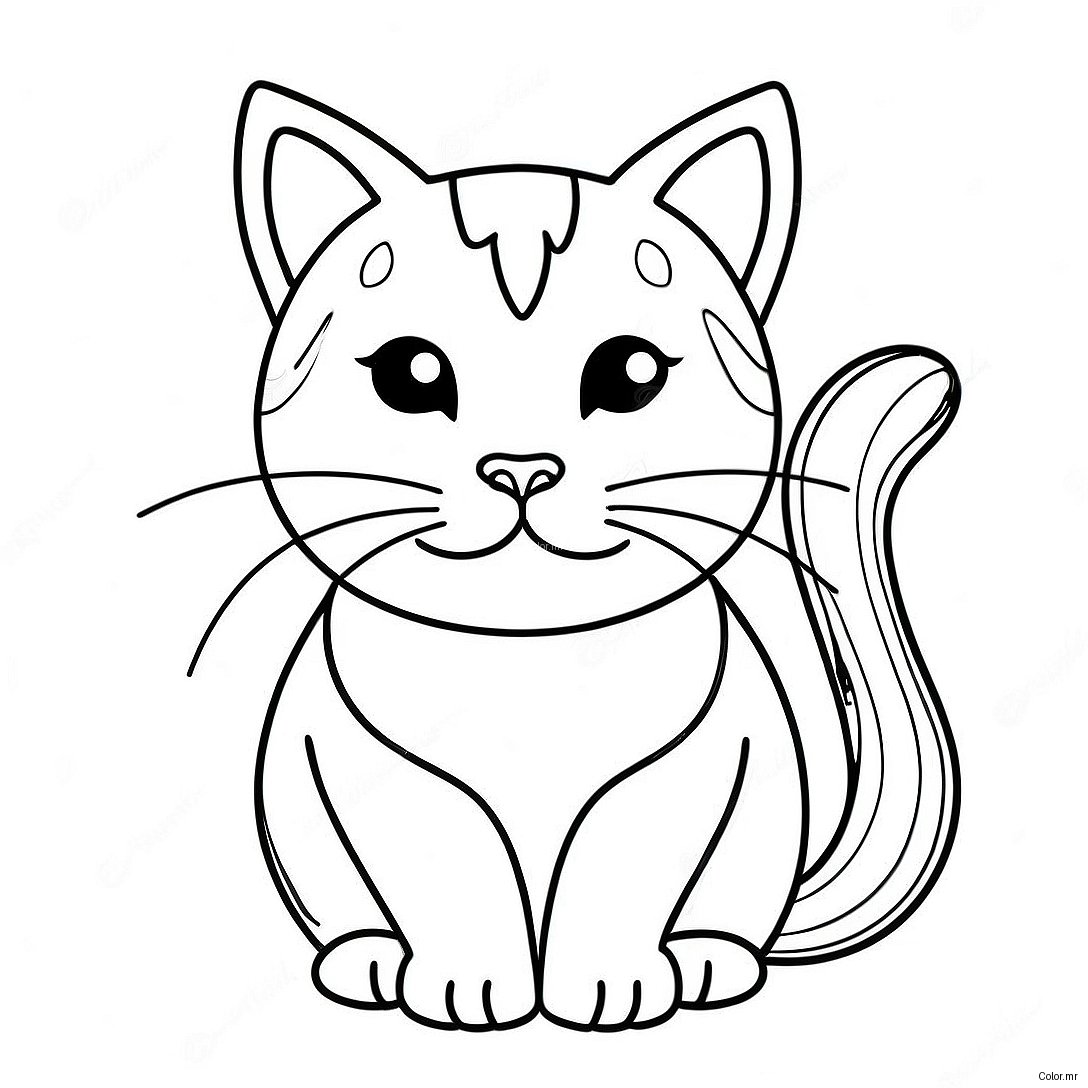 Pagina Para Colorir De Gato Realista 521 414