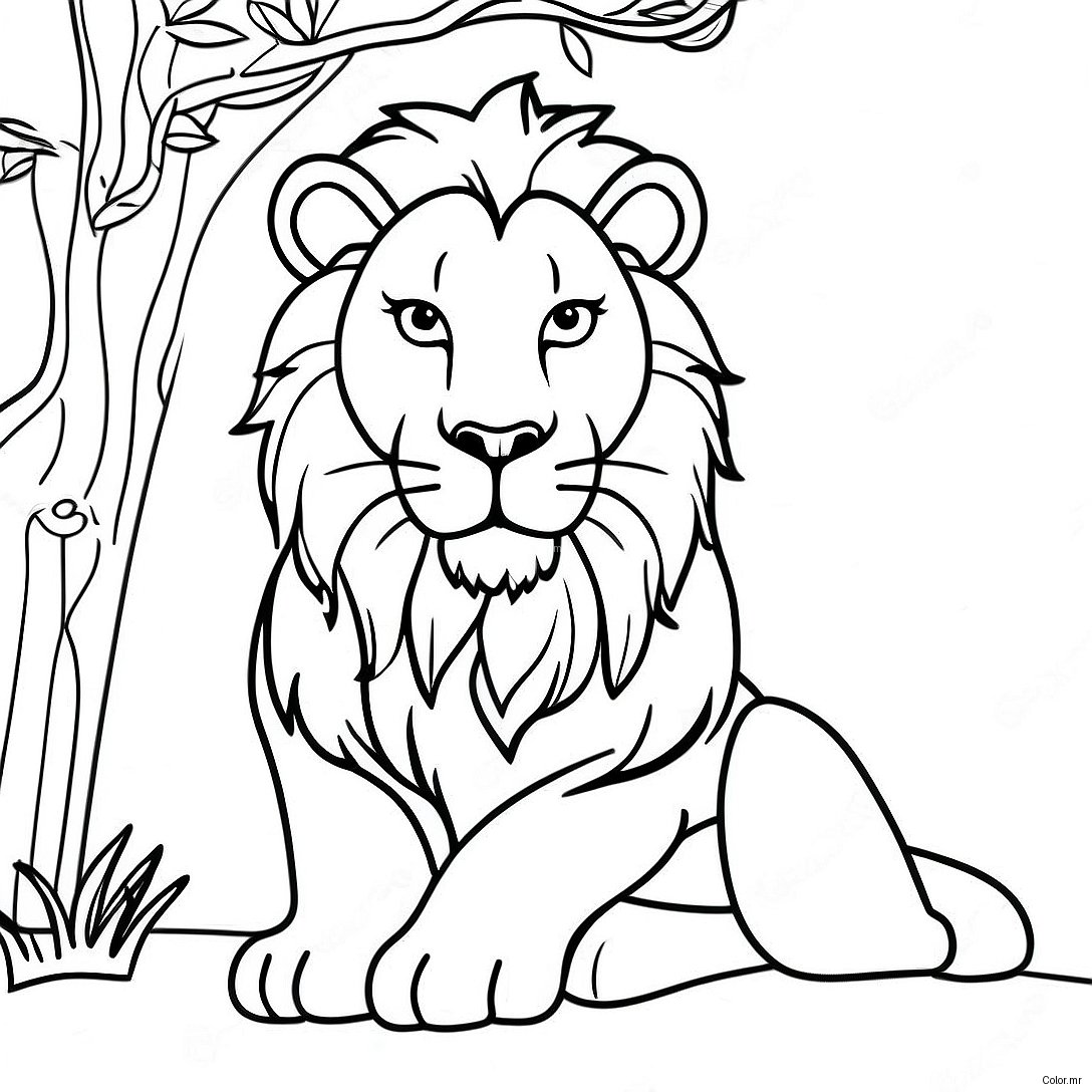 Pagina Para Colorir De Leao Realista 21532 19979