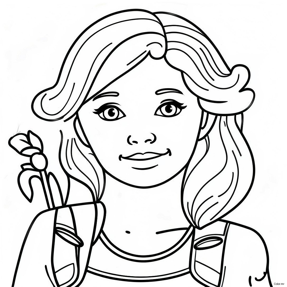 Pagina Para Colorir De Menina Realista 73094 60340