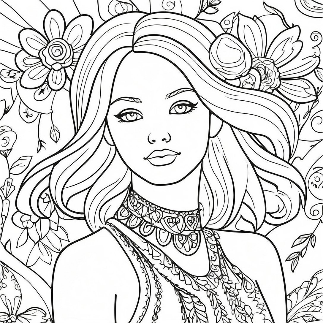 Pagina Para Colorir De Moda Realista 38416 31938