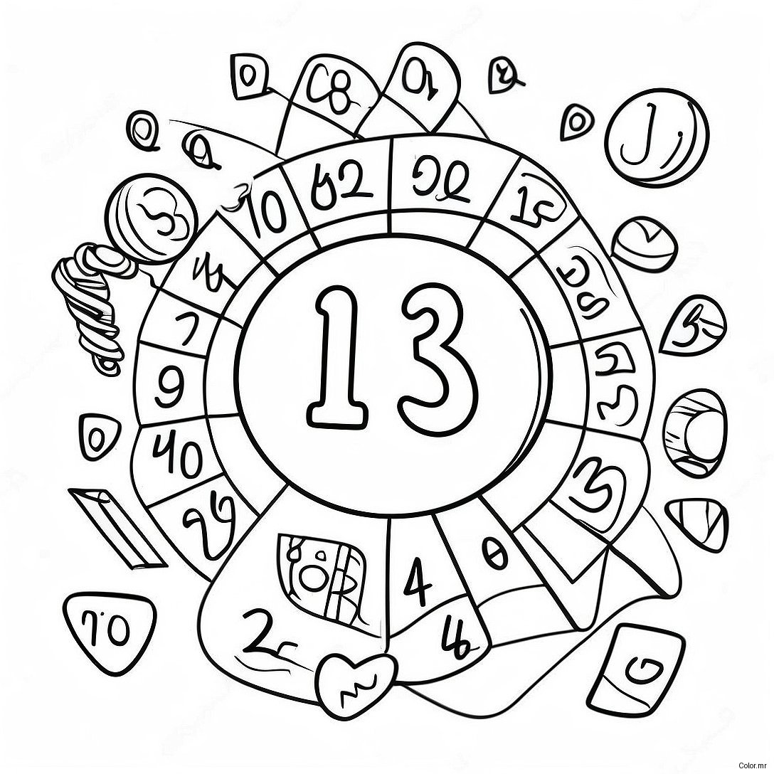 Pagina Para Colorir De Numeros Divertidos Da Contagem Regressiva 68353 56379