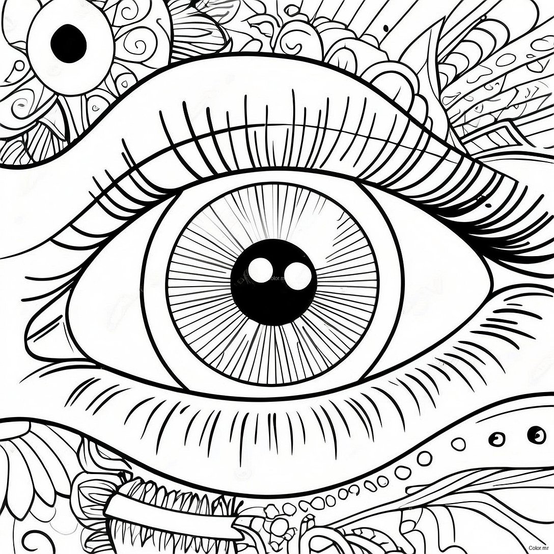 Pagina Para Colorir De Olho Humano Realista 3530 2869