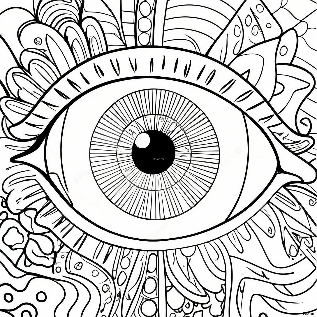 Pagina Para Colorir De Olho Humano Realista 3530 2870