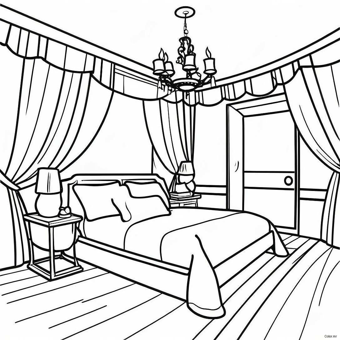 Pagina Para Colorir De Quarto Realista 16752 14102