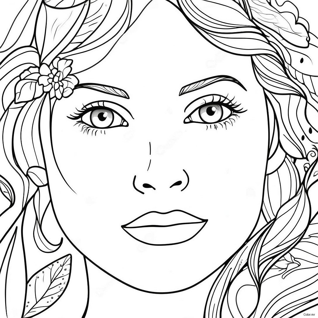 Pagina Para Colorir De Rosto Realista 62367 51677