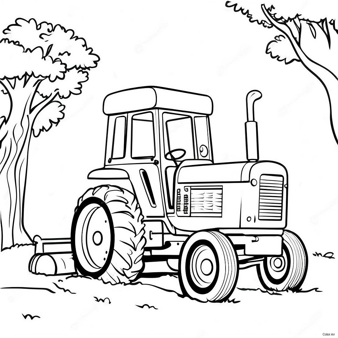 Pagina Para Colorir De Trator De Arrasto Vintage 39478 32782
