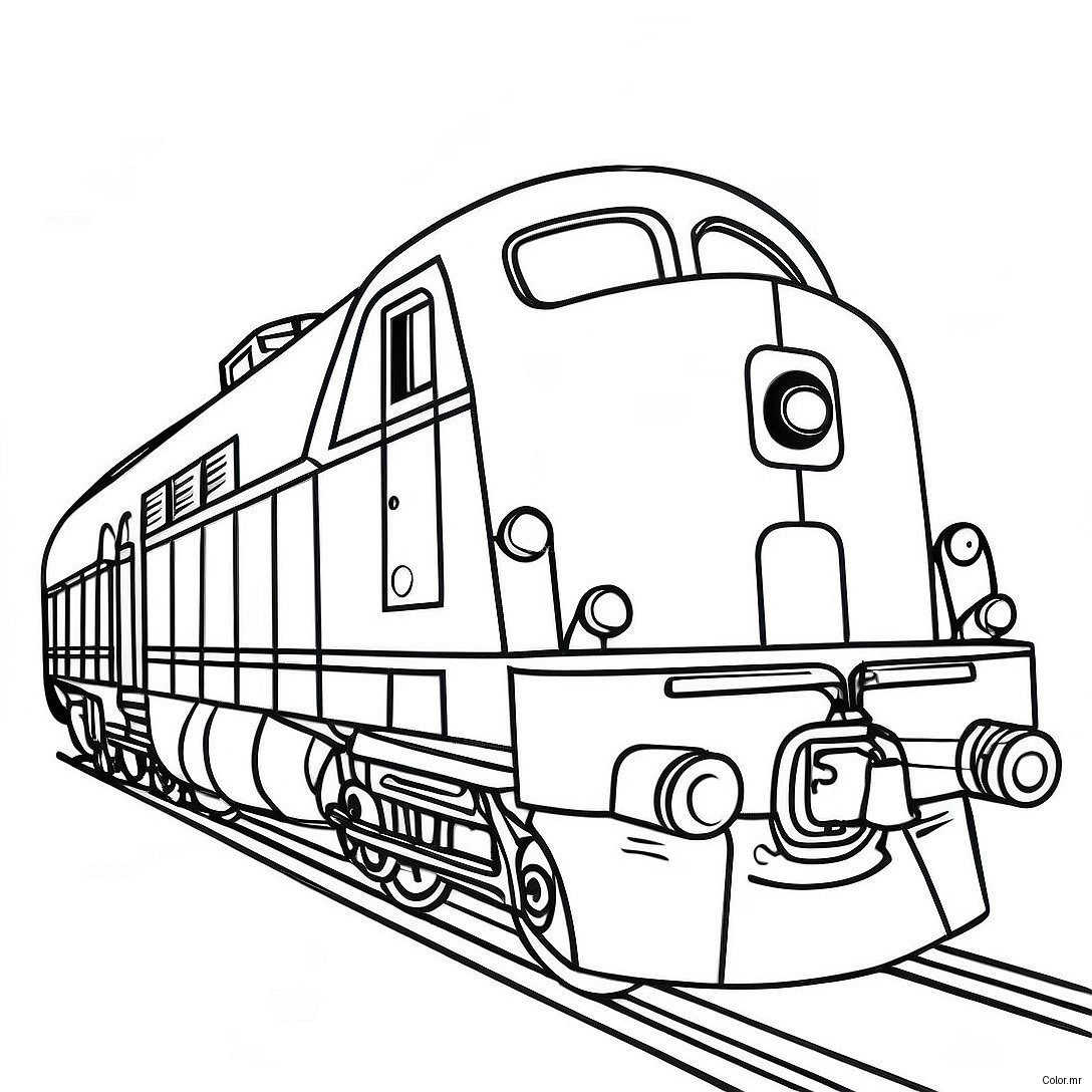 Pagina Para Colorir De Trem Realista 37966 31570