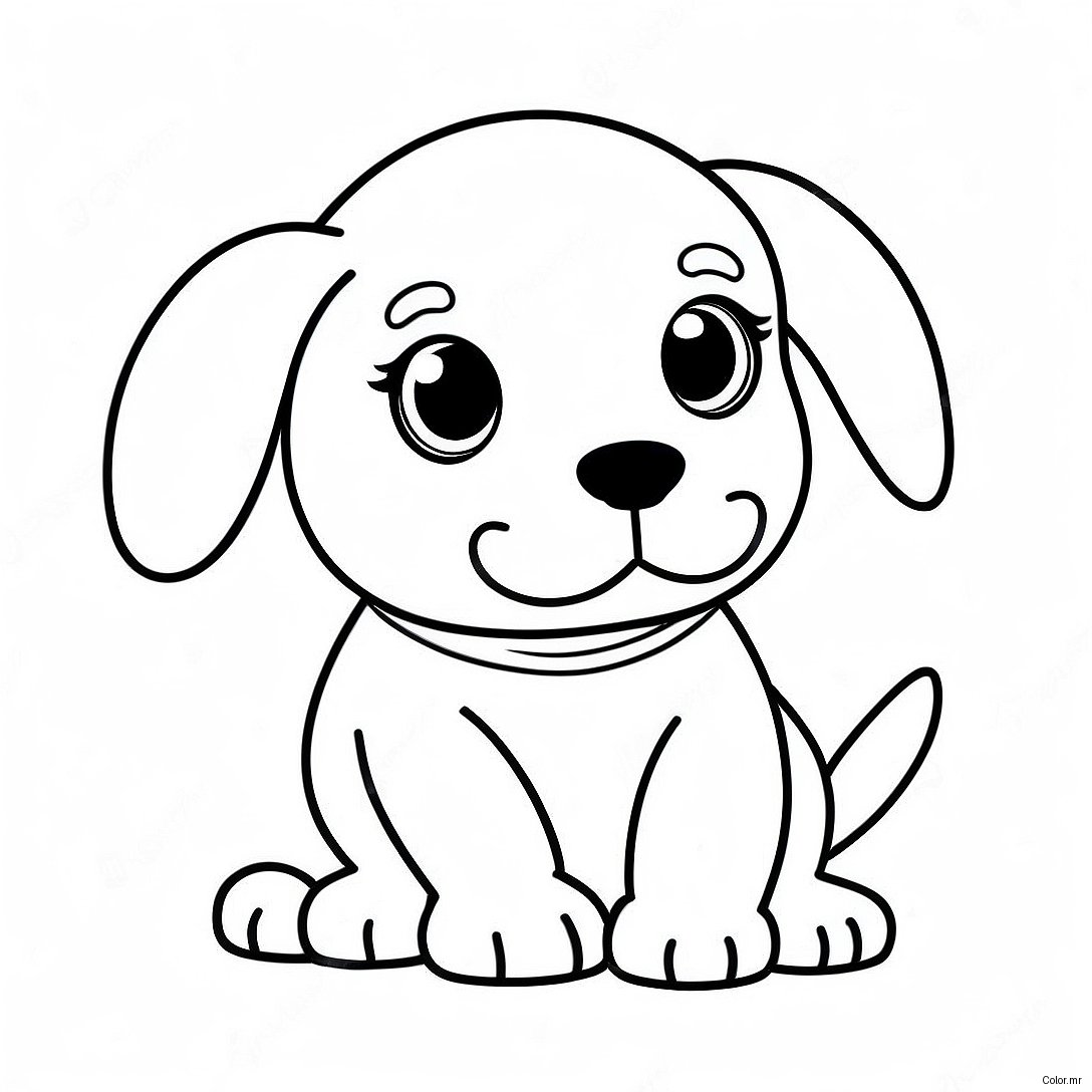 Pagina Para Colorir De Um Cachorro Filhote Realista 11097 9090