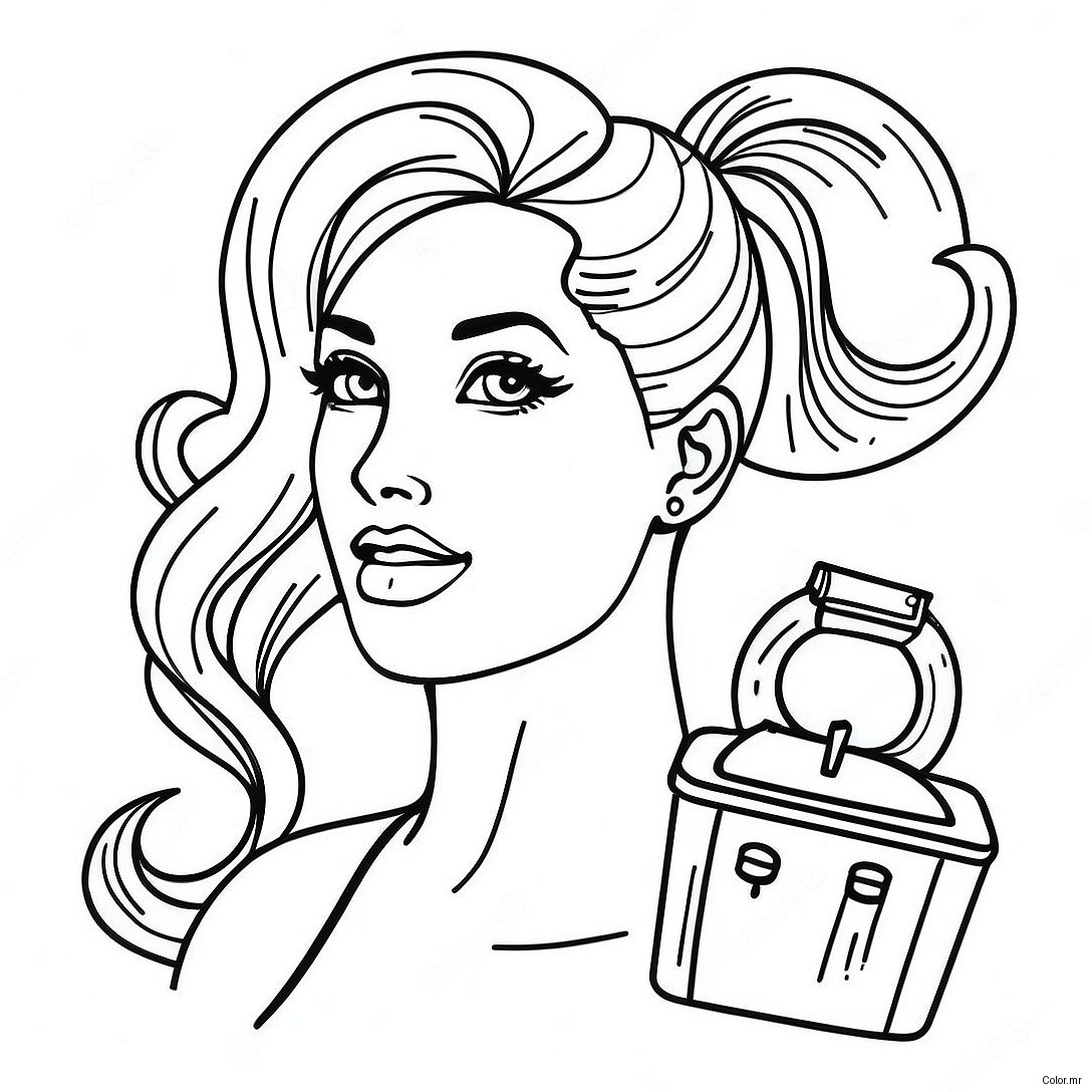 Pagina Para Colorir De Uma Estilista Glamourosa 68854 56759