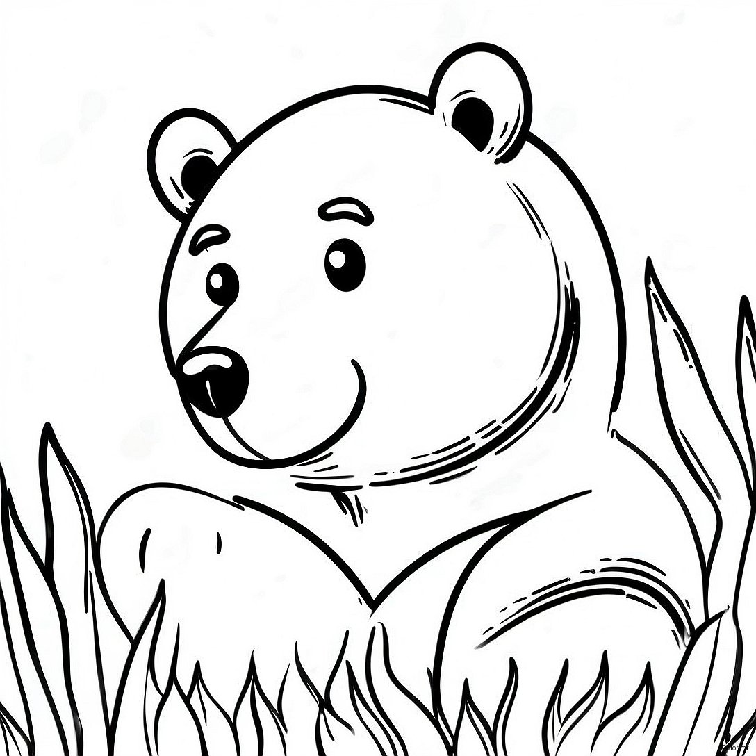 Pagina Para Colorir De Urso Realista 7114 5785