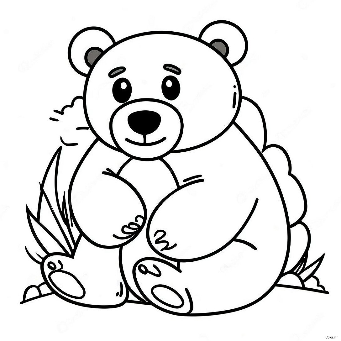 Pagina Para Colorir De Urso Realista 7114 5787