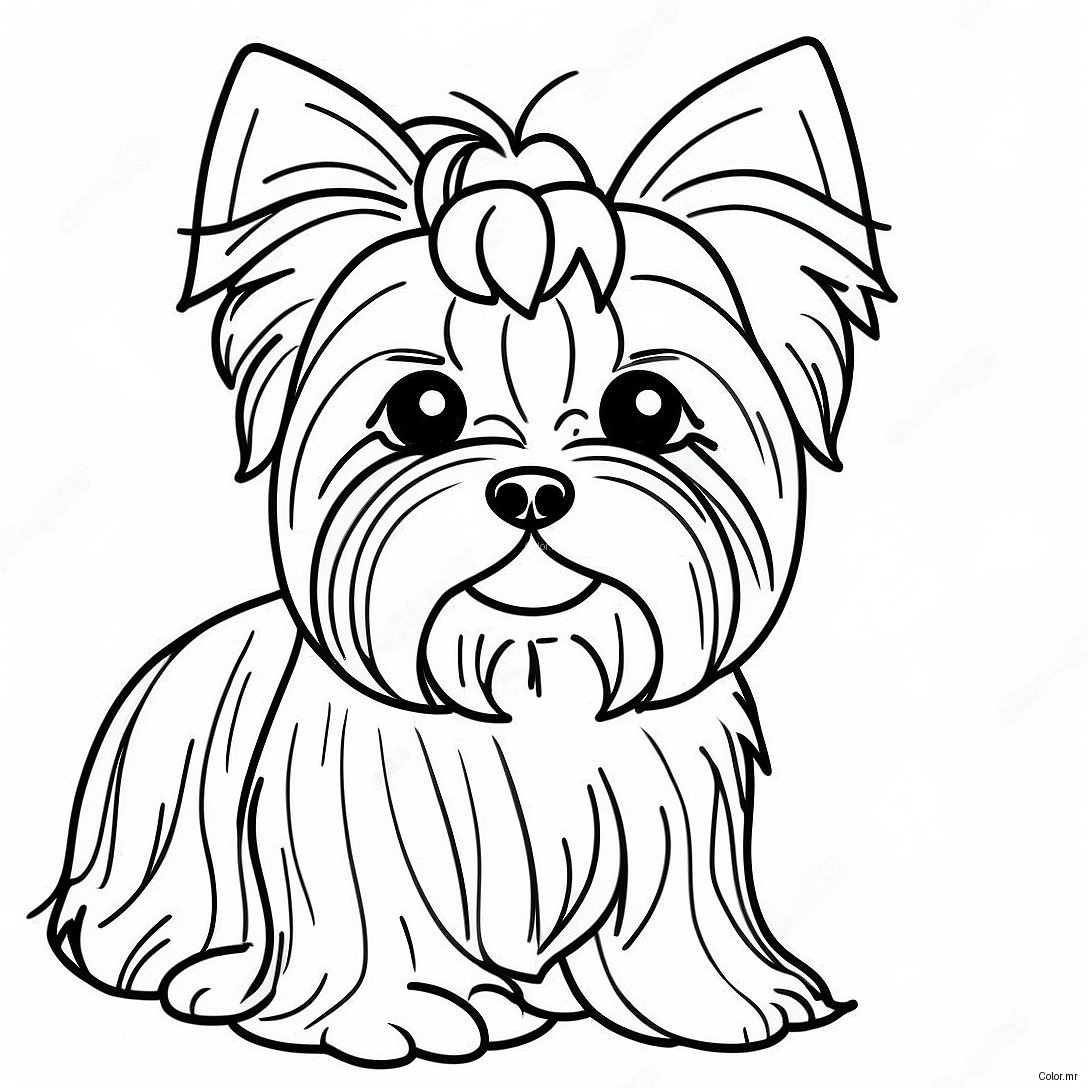 Pagina Para Colorir De Yorkie Realista E Fofinho 21483 19797