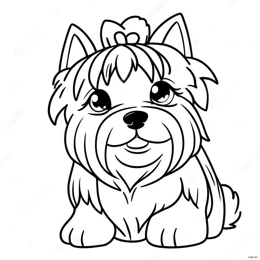 Pagina Para Colorir De Yorkie Realista E Fofinho 21483 19798