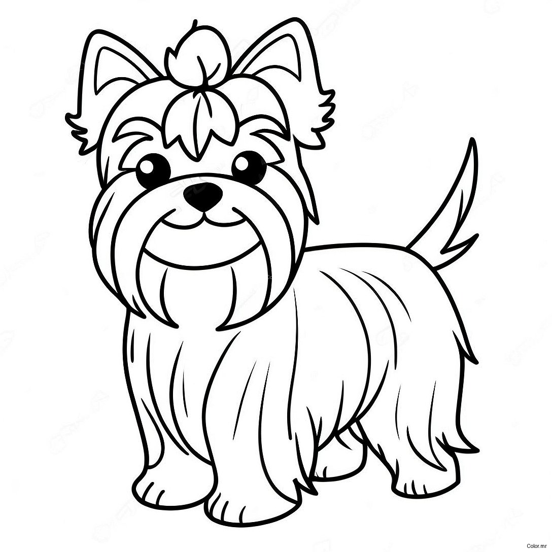 Pagina Para Colorir De Yorkie Realista E Fofinho 21483 19944