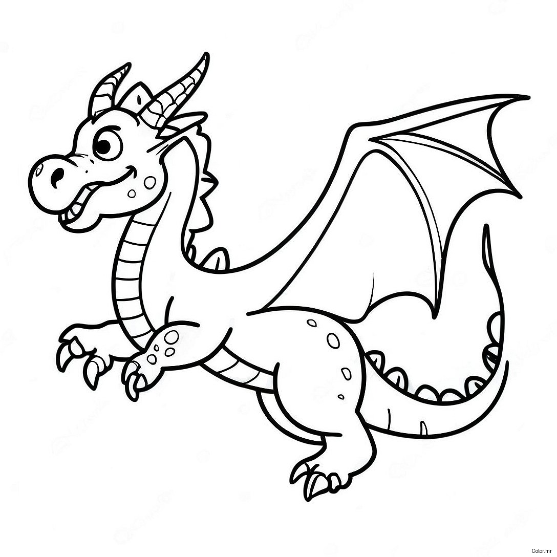 Pagina Para Colorir Dragao Realista E Assustador Em Voo 4821 3876
