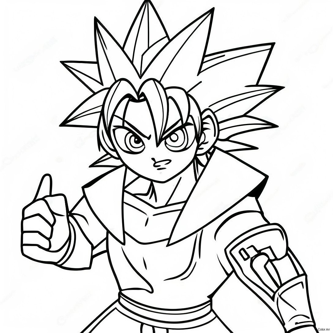 Pagina Para Colorir Duelista Yugi Muto 9267 7570